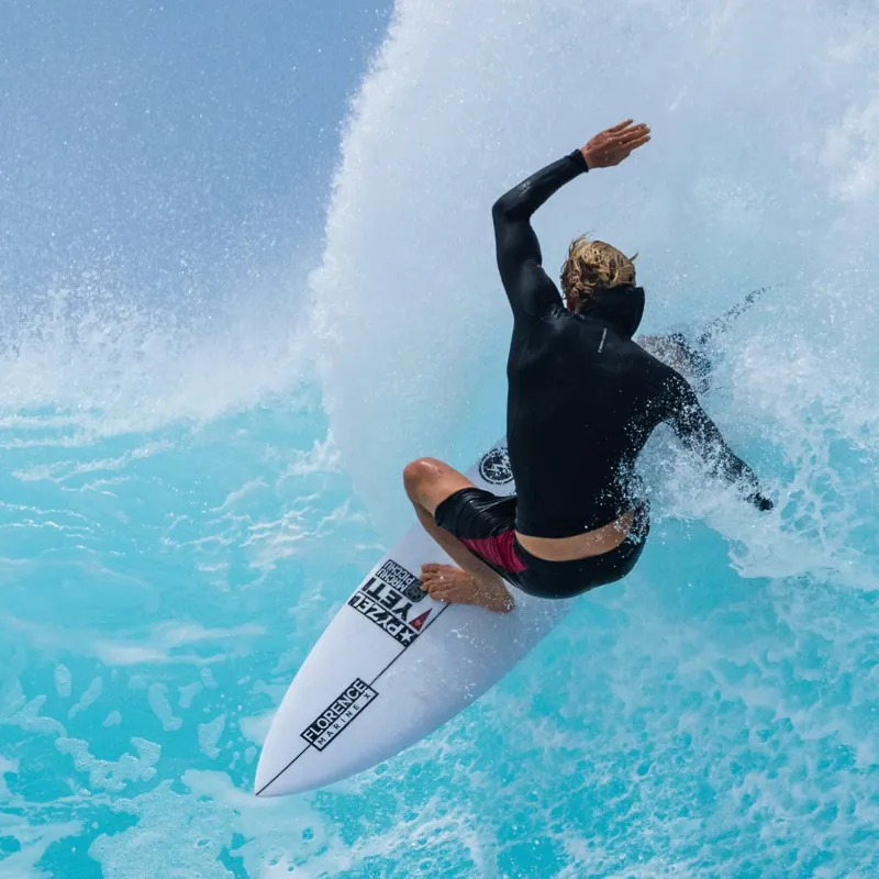 Florence Marine Long Sleeve Utility Pocket Hooded Rashguard in Black-4