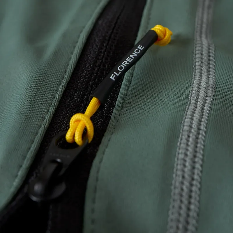 Florence Marine Long Sleeve Utility Pocket Hooded Rashguard in Dark Sage-5