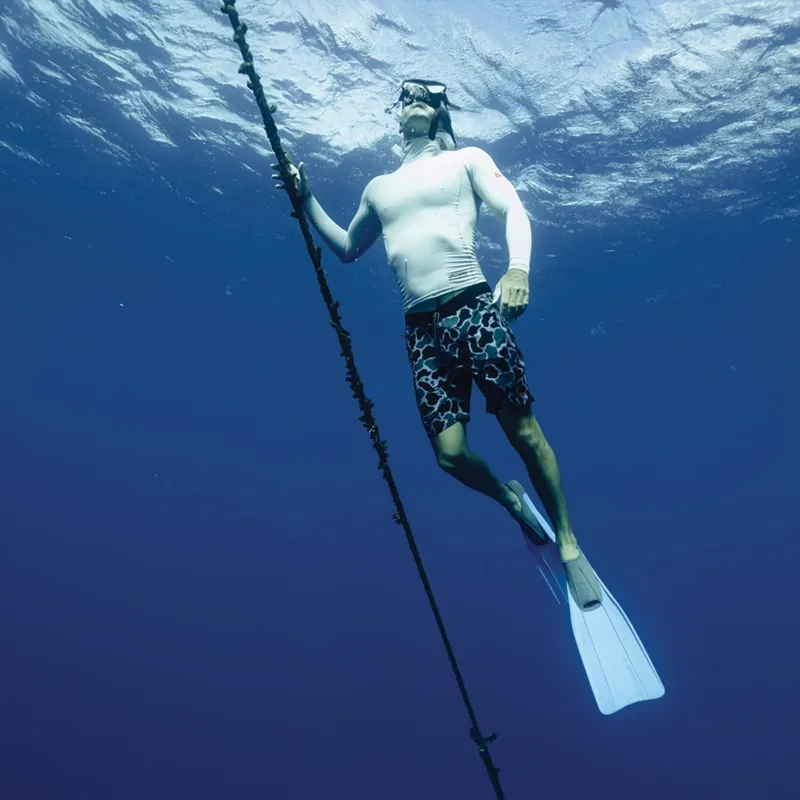 Florence Marine Long Sleeve Utility Pocket Hooded Rashguard in Silver-3