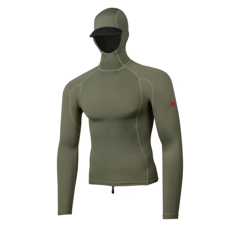 Florence Marine Long Sleeve Hooded Rashguard in Thyme