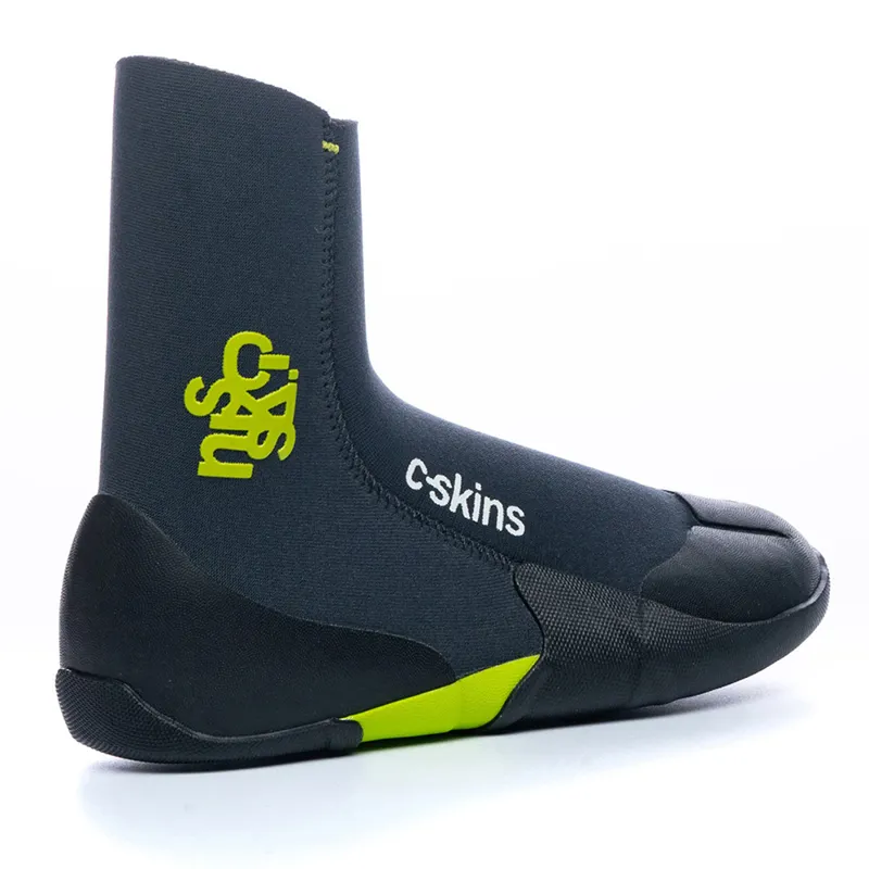 C-Skins / Legend / 3.5mm / Round Toe Boots / Graphite-Green / Junior-2