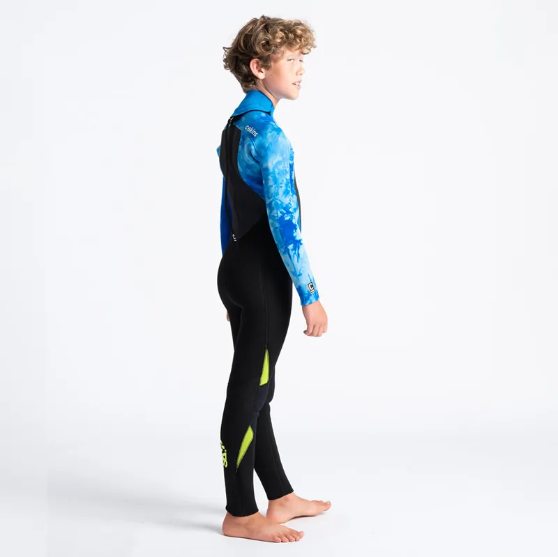 C-Skins / Junior / Legend / 4-3mm / Back Zip / Black-Blue Tie Dye-Lime-5