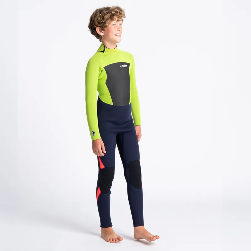 C-Skins / Junior / Legend / 4-3mm / Back Zip / Blue-Lime-Red-5