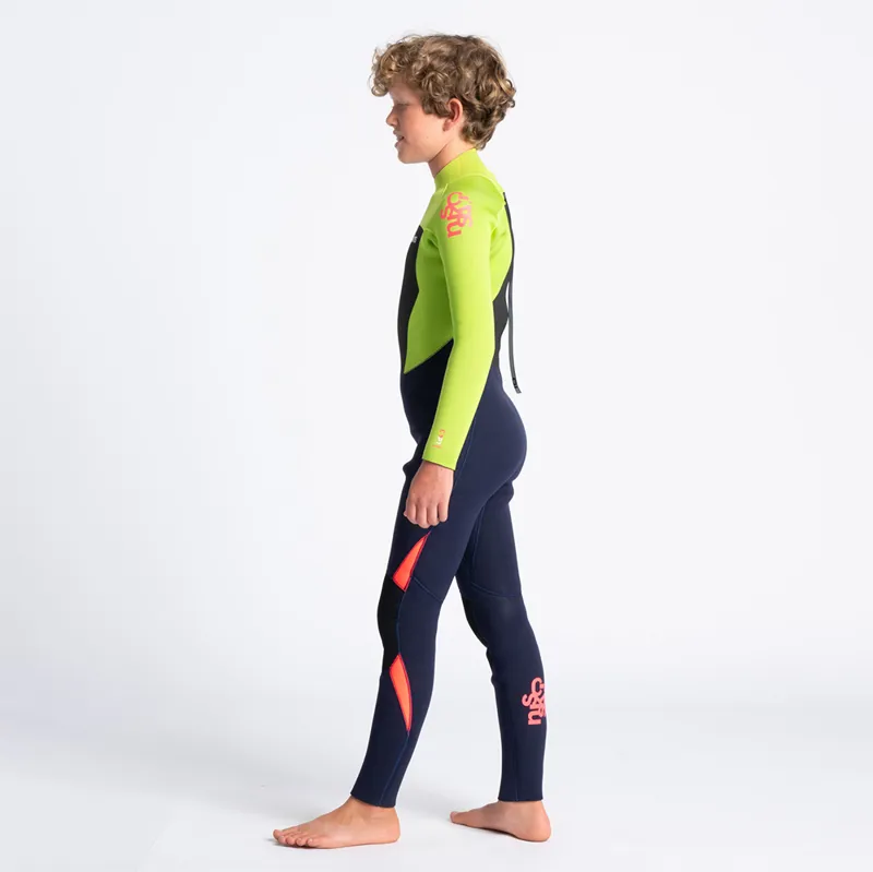 C-Skins / Junior / Legend / 4-3mm / Back Zip / Blue-Lime-Red-7