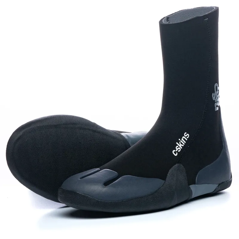 C-Skins / Legend / 5mm / Round Toe Boots / Black-Charcoal
