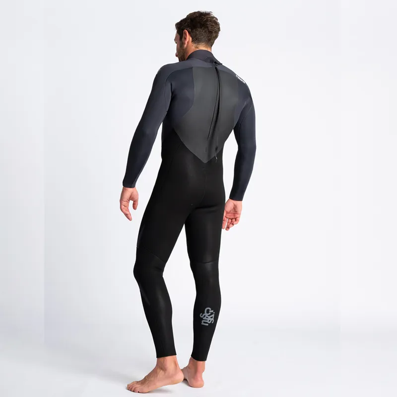 C-Skins / Mens / Legend / 4-3mm / Back Zip / Black-Anthracite-Black-2