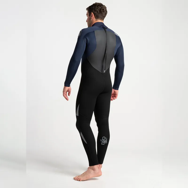 C-Skins / Mens / Legend / 5-4-3mm / Back Zip / Black-Slate Navy-Grey-1