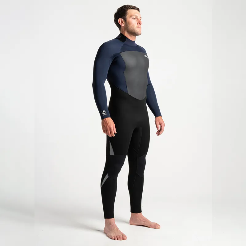 C-Skins / Mens / Legend / 5-4-3mm / Back Zip / Black-Slate Navy-Grey-2