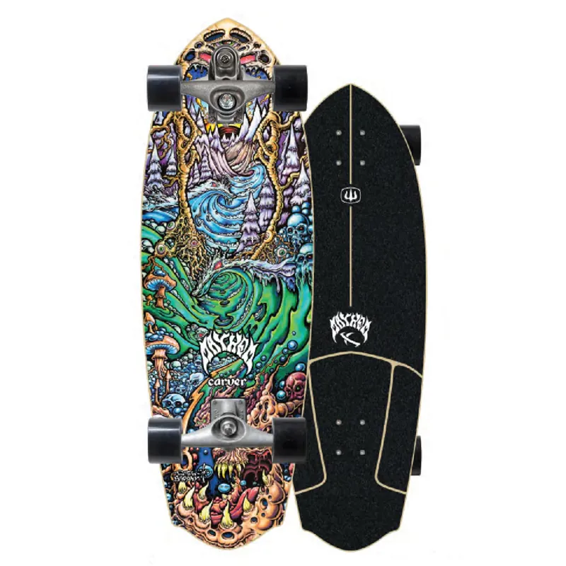 Carver Skateboards 32.5in Lost Drew Brophy Rocket Redux with C7 Trucks