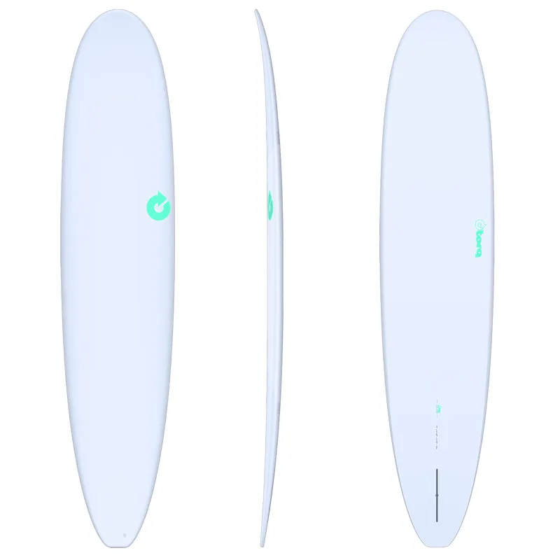 Torq Longboard Noserider Surfboard in Ocean Grey
