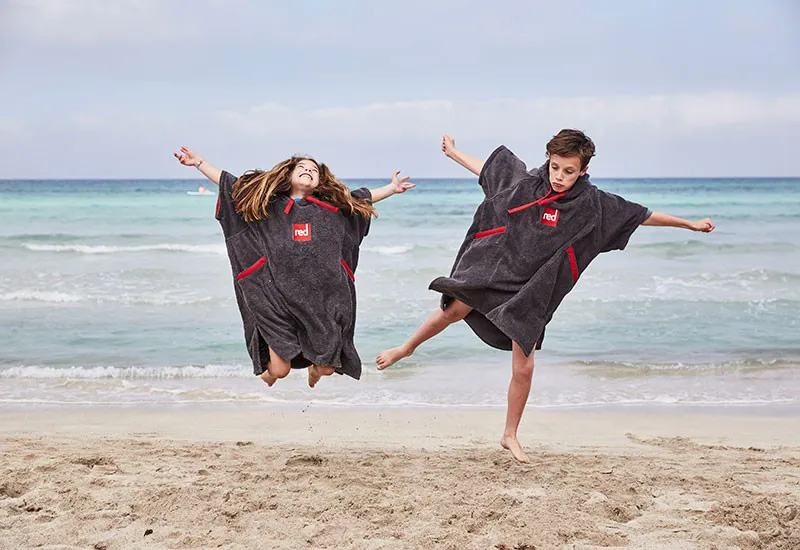 Red Paddle Co / Kids Luxury Towelling Robe / Grey -1