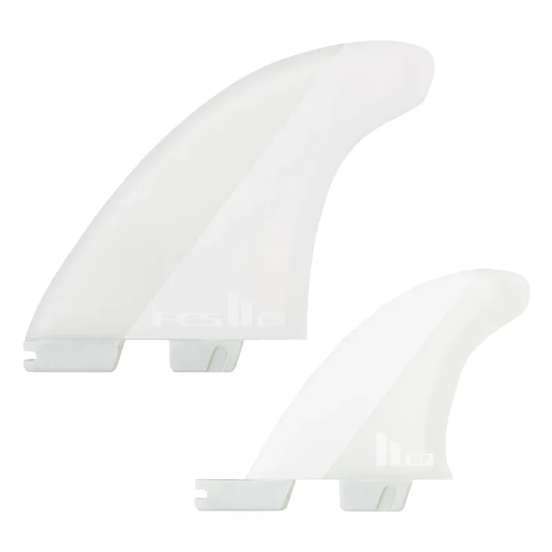 FCS II Mick Fanning PC Aircore Twin + Stabiliser Fin Set in White