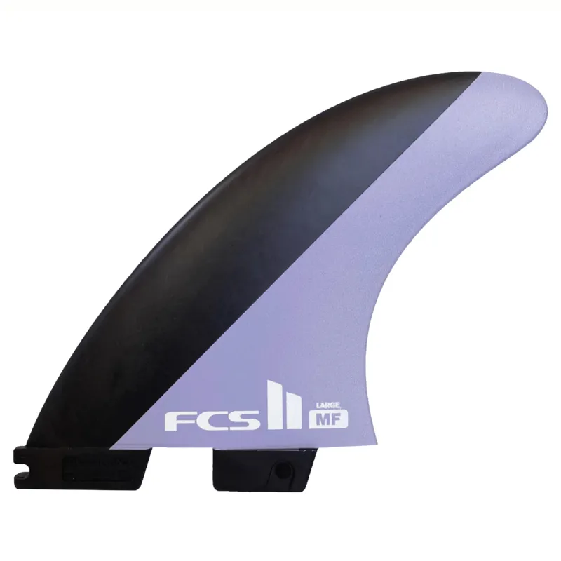 FCS 2 Mick Fanning PC Tri Fin Set in Charcoal-Lavender