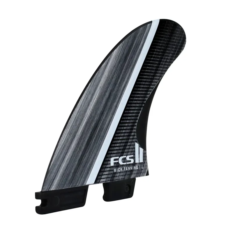 FCS II Mick Fanning GF Fusion Tri Fin Set in Smoke/White-2
