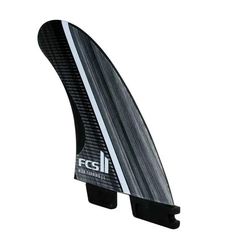 FCS II Mick Fanning GF Fusion Tri Fin Set in Smoke/White-4