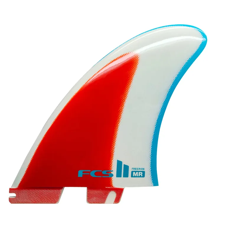FCS II MR Freeride Twin Fin in Blue/Red/White