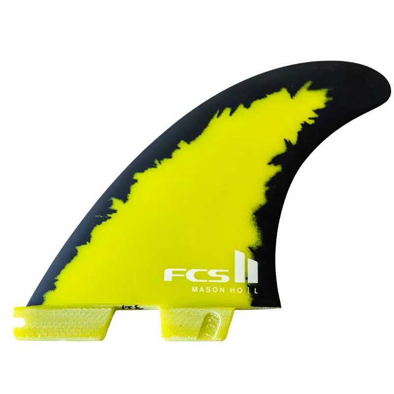 FCS II Mason Ho PC Aircore Tri Fin Set in Black/Yellow