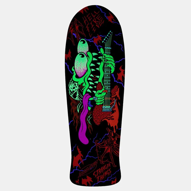 Stranger Things X Santa Cruz Meek Slasher Skateboard Deck-1
