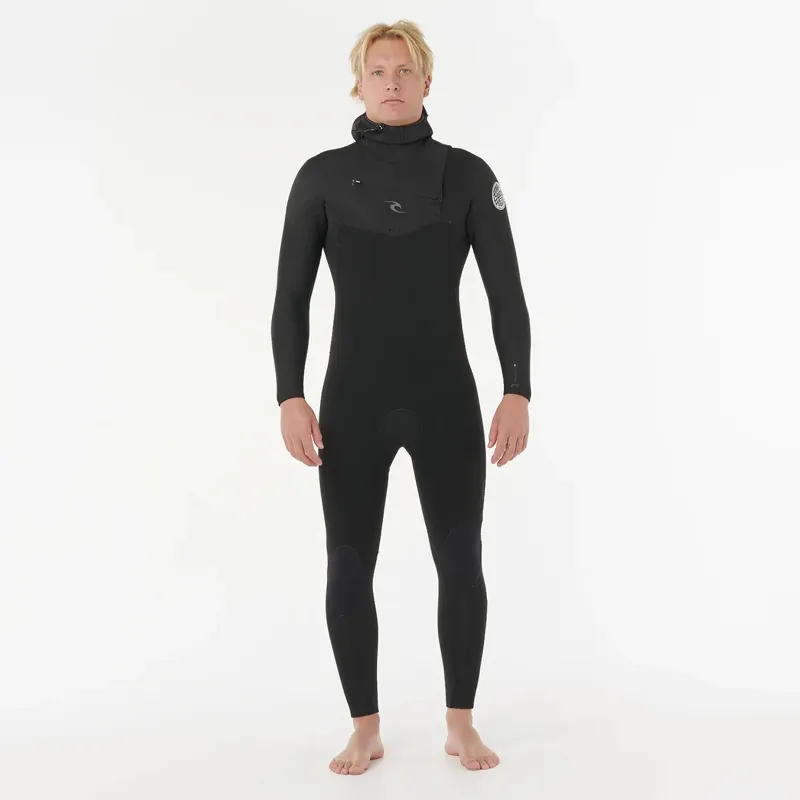 Rip Curl 2025 Dawn Patrol 6/4mm Chest Zip Hooded Wetsuit-1