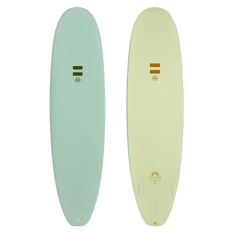 Indio Ultra Mid Length Surfboard in Mint - Futures