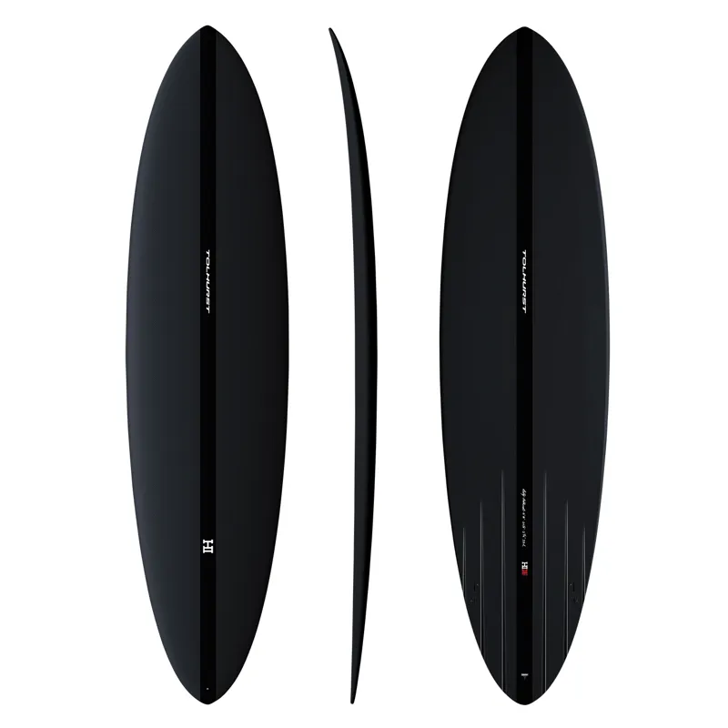 Thunderbolt Surfboards Harley Ingleby Mini Mid 6 Twin in Carbon - FCS2