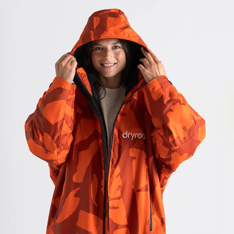Dryrobe Advance Alpine Long Sleeve Change Robe in Mosaic Palm-7