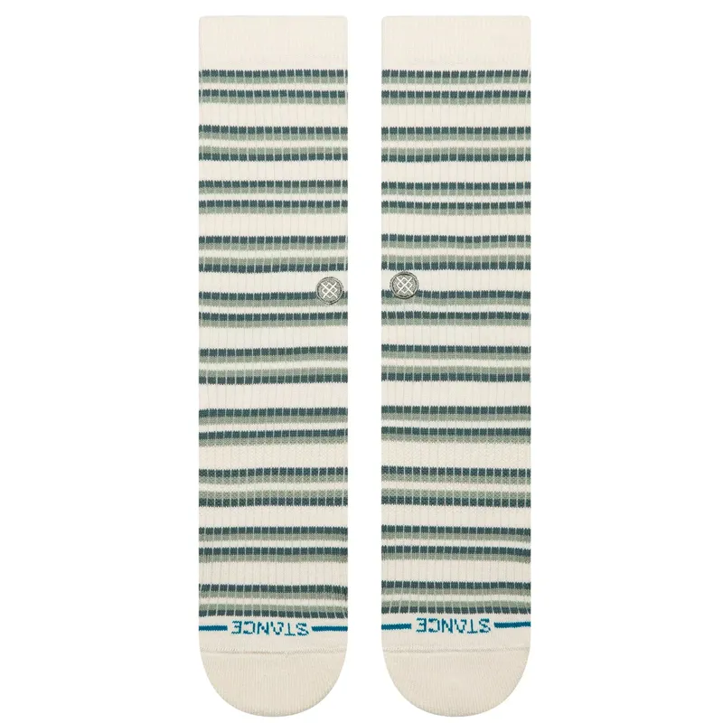 Stance Multistripe Ribbed Crew Sock in Iceberg-1