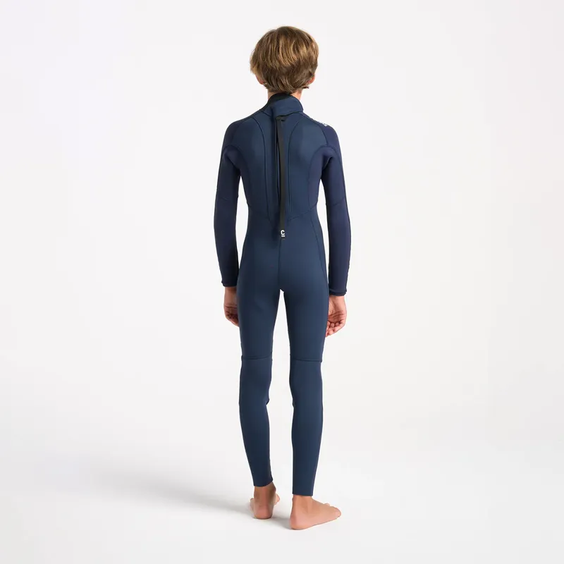 C-Skins NuWave Junior Element 3-2mm Back Zip Wetsuit in Cyan/Slate-3