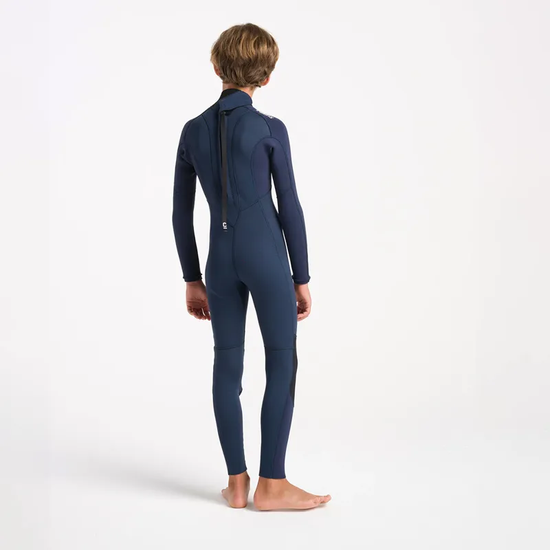 C-Skins NuWave Junior Element 3-2mm Back Zip Wetsuit in Cyan/Slate-4