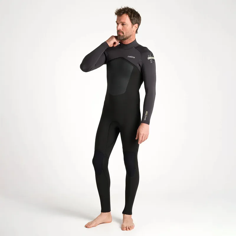 C-Skins NuWave Legend 4-3mm Back Zip Wetsuit in Black/Meteor-1