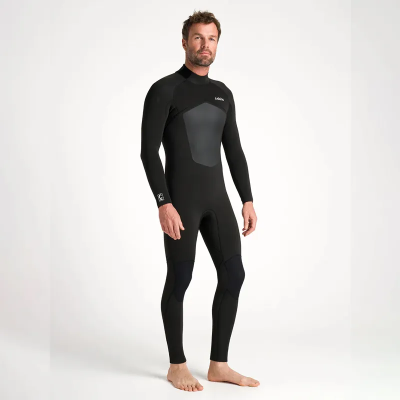 C-Skins NuWave Legend 5-3mm Back Zip Wetsuit in Black/Neon Flare-3