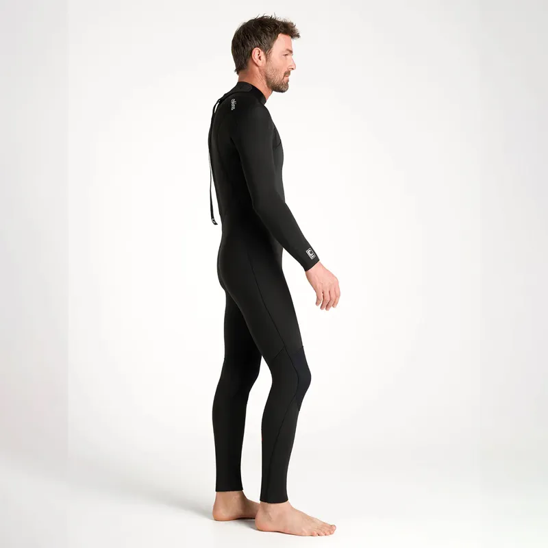 C-Skins NuWave Legend 5-3mm Back Zip Wetsuit in Black/Neon Flare-5
