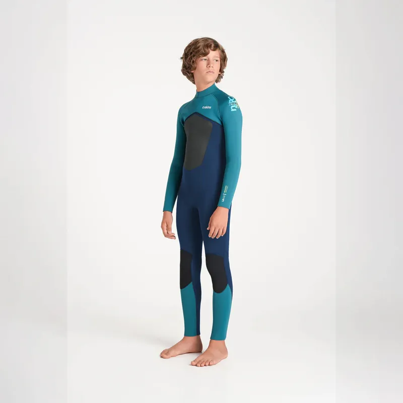 C-Skins NuWave Junior Legend 4-3mm Back Zip Wetsuit in Black/Emerald-1