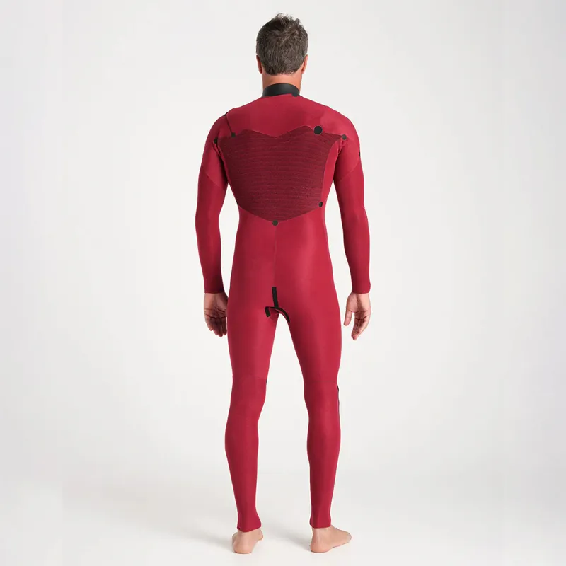 C-Skins NuWave Session 4/3mm Chest Zip Wetsuit in Black/Silver-7