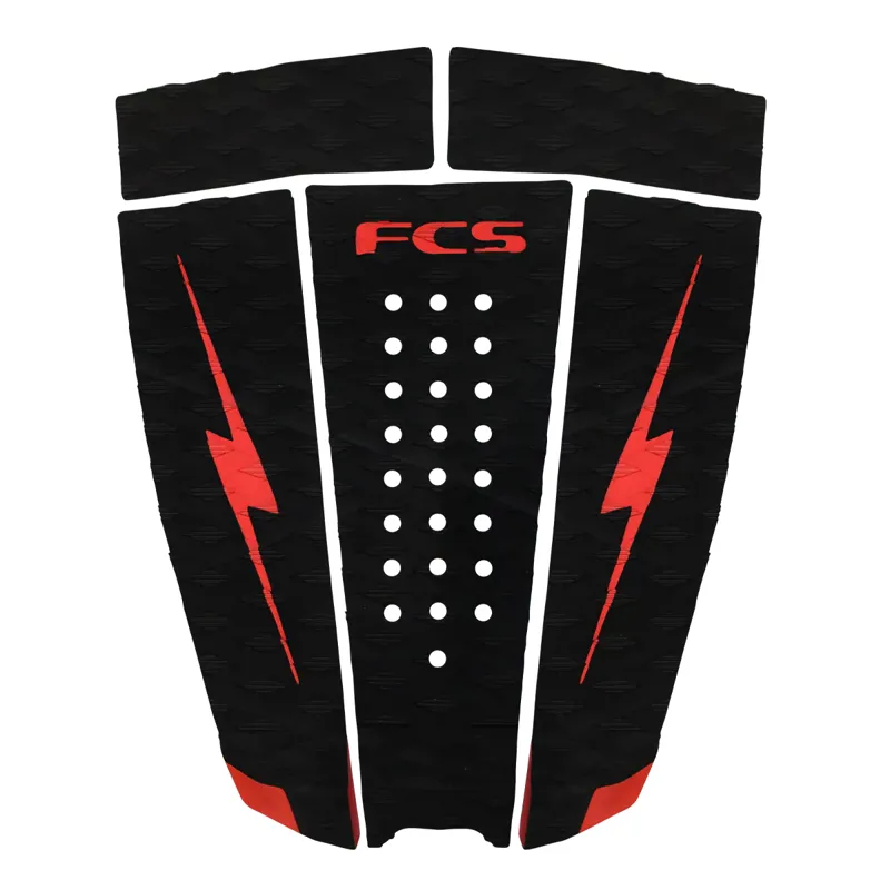 FCS Nathan Florence Red Bolt Tail Pad