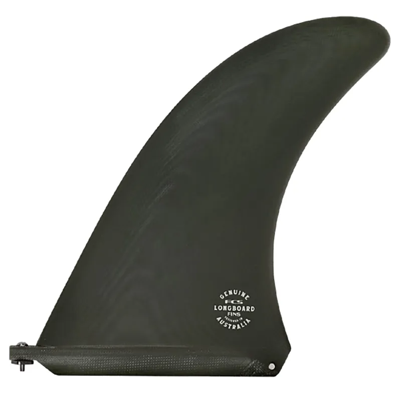 FCS Noserider PG Screw and Plate 10in Single Fin in Kelp 