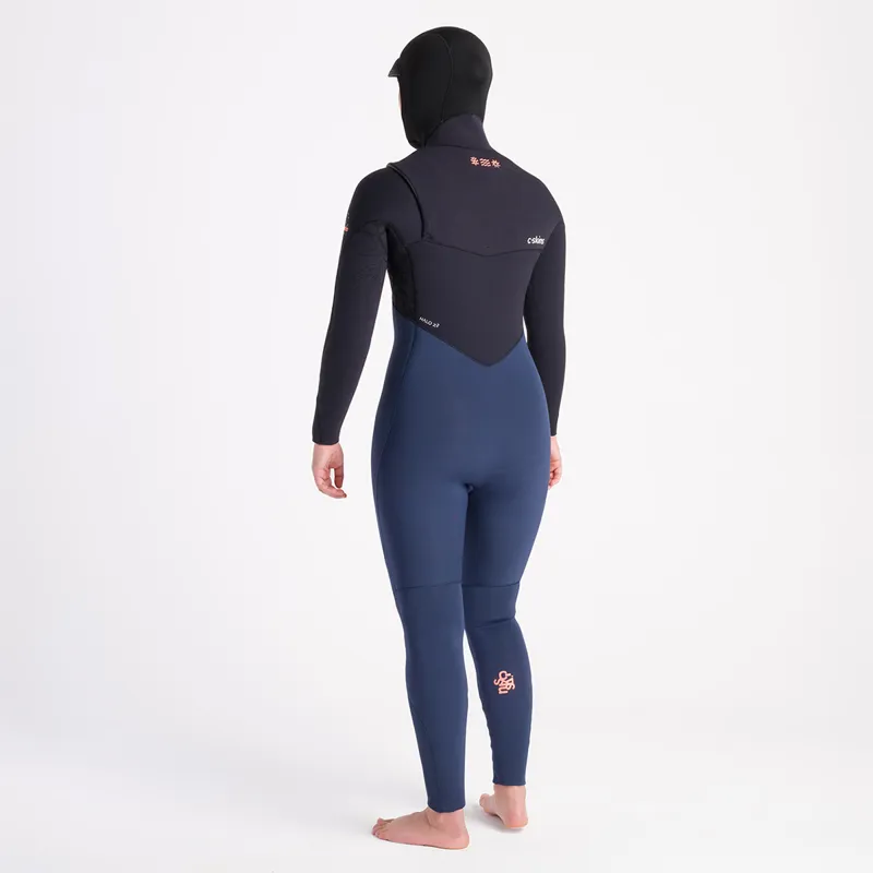 C-Skins Womens NuWave ReWired 6-5mm Hooded Chest Zip Wetsuit-1