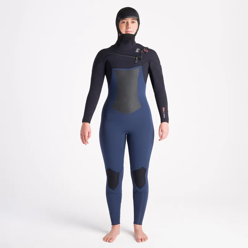 C-Skins Womens NuWave ReWired 6-5mm Hooded Chest Zip Wetsuit-6