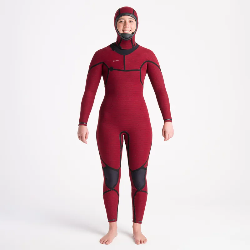 C-Skins Womens NuWave ReWired 6-5mm Hooded Chest Zip Wetsuit-7