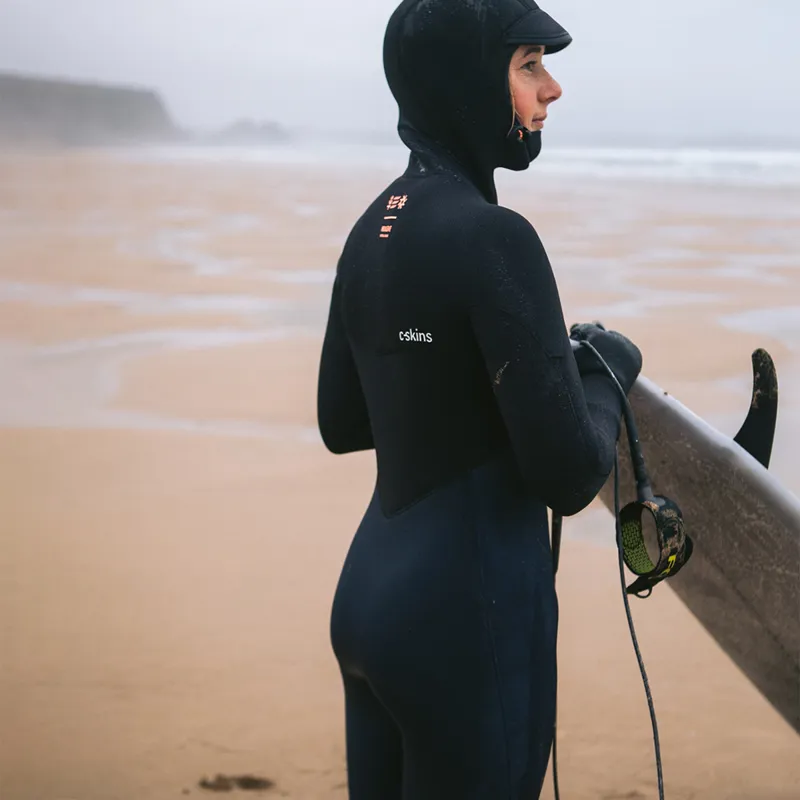 C-Skins Womens NuWave ReWired 6-5mm Hooded Chest Zip Wetsuit-10