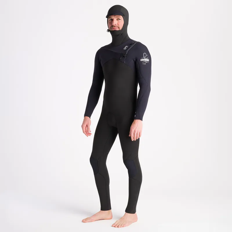 C-Skins NuWave Session 5/4mm Chest Zip Hooded Wetsuit