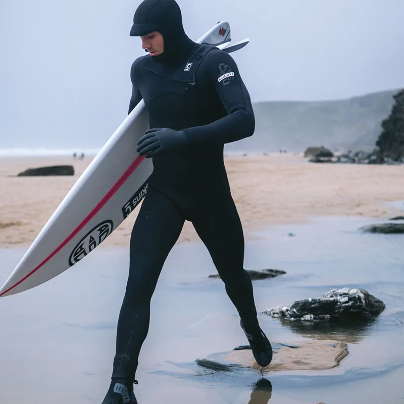 C-Skins NuWave Session 5/4mm Chest Zip Hooded Wetsuit-6