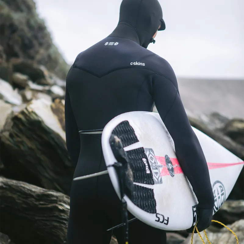 C-Skins NuWave Session 5/4mm Chest Zip Hooded Wetsuit-7