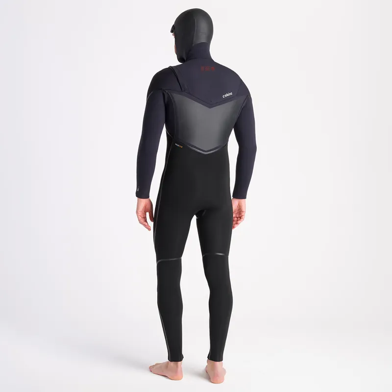 C-Skins NuWave Wired+ 6-5-4mm Hooded Chest Zip Wetsuit-3