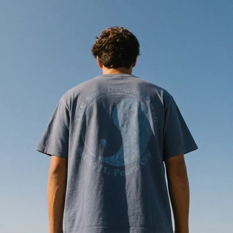 T and C Surf Designs OG Mist Tee in Used Navy-2