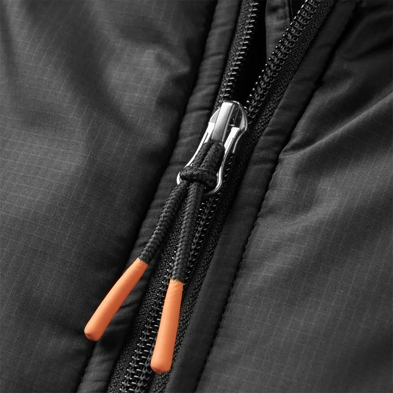 Passenger Oceanic Recycled Insulated 1/2 Zip Jacket in Storm Grey/Deep Plum-2