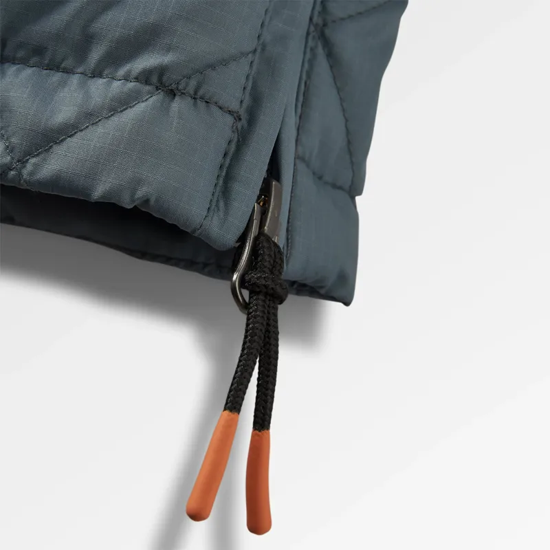 Passenger Oceanic Recycled Insulated 1/2 Zip Jacket in Storm Grey/Deep Plum-4