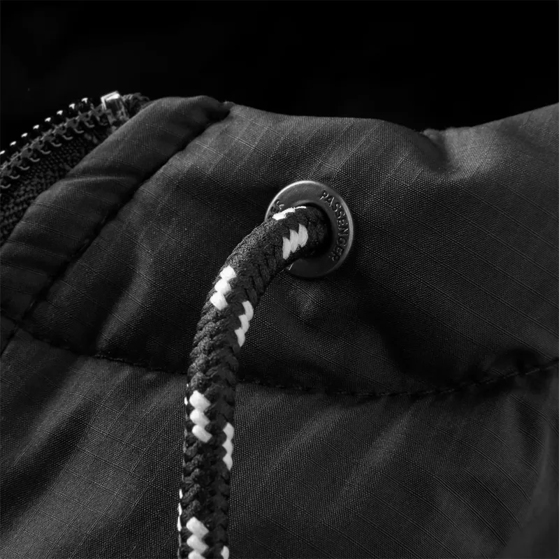 Passenger Oceanic Recycled Insulated 1/2 Zip Jacket in Storm Grey/Deep Plum-7