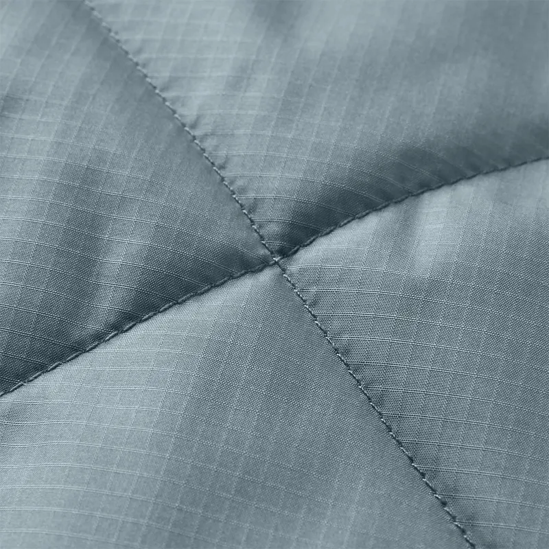 Passenger Oceanic Recycled Insulated 1/2 Zip Jacket in Storm Grey/Deep Plum-8