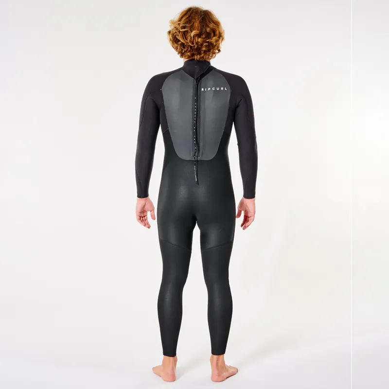Rip Curl Mens Omega 3-2mm Back Zip Wetsuit in Black-1